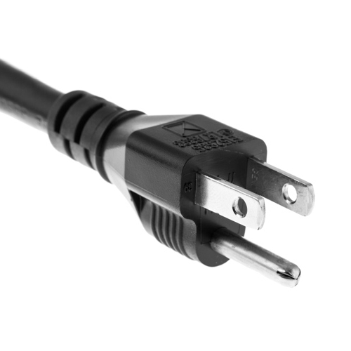 5-15P power plug, a standard North American plug used for connecting electrical devices to power sources